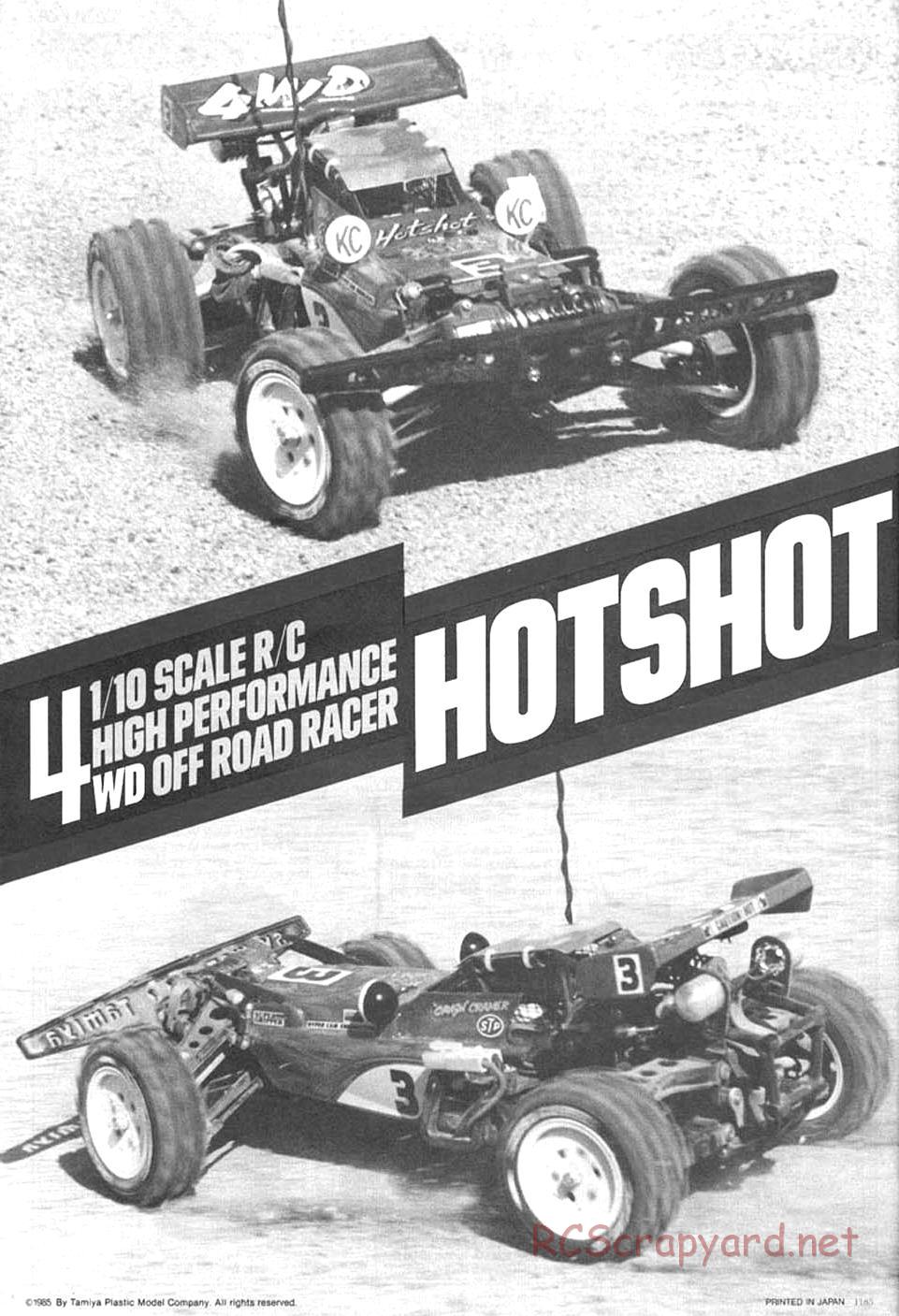 Tamiya - Hotshot - 58047 - Manual - Page 24