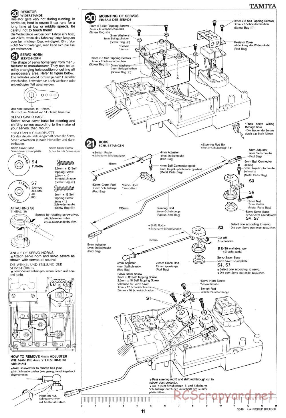 Tamiya - Toyota 4x4 Pick-Up Bruiser - 58048 - Manual - Page 11