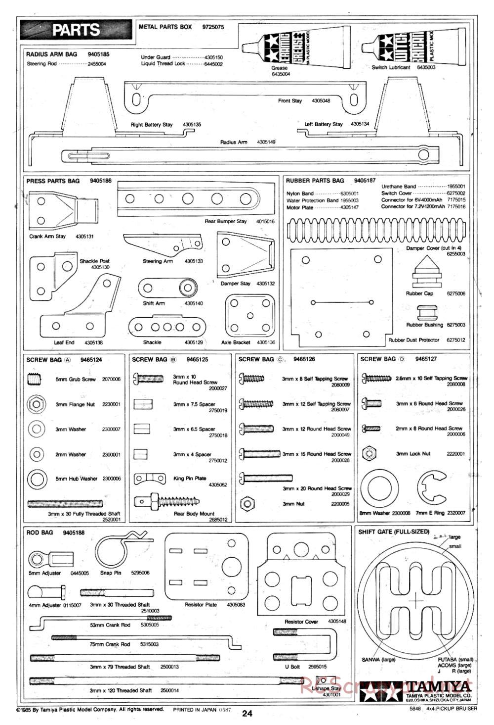 Tamiya - Toyota 4x4 Pick-Up Bruiser - 58048 - Manual - Page 24
