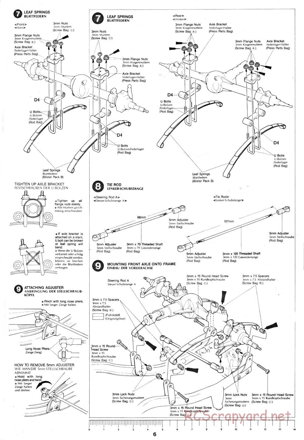 Tamiya - Toyota 4x4 Pick-Up Bruiser - 58048 - Manual - Page 6