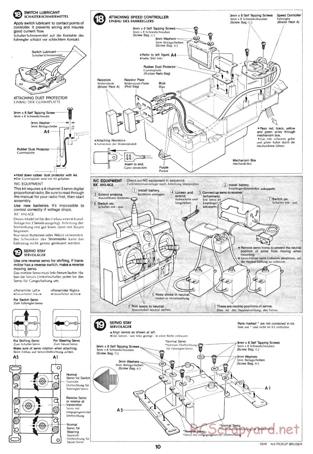 Tamiya - Toyota 4x4 Pick-Up Bruiser - 58048 - Manual - Page 10