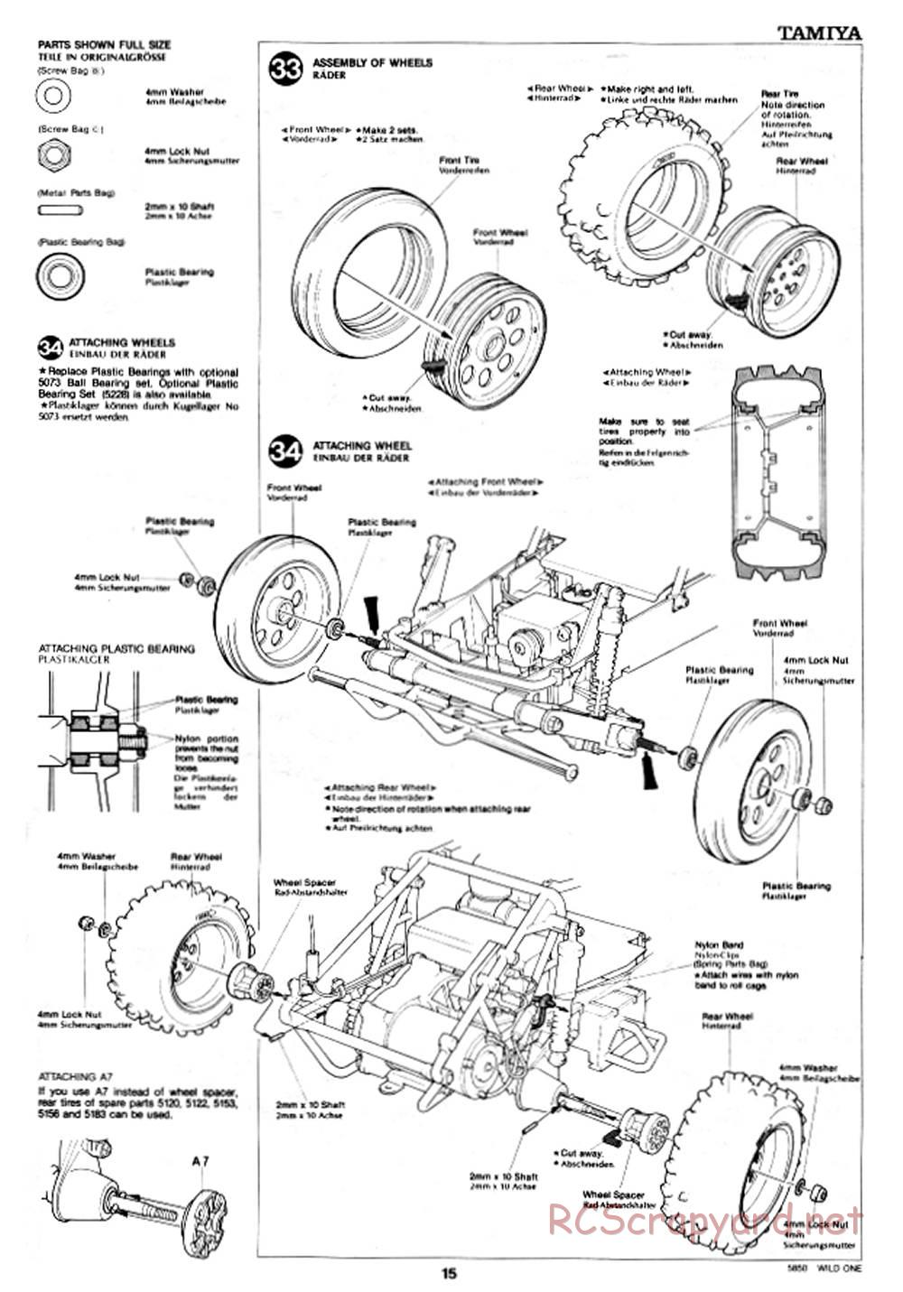 Tamiya - Wild One - 58050 - Manual - Page 15