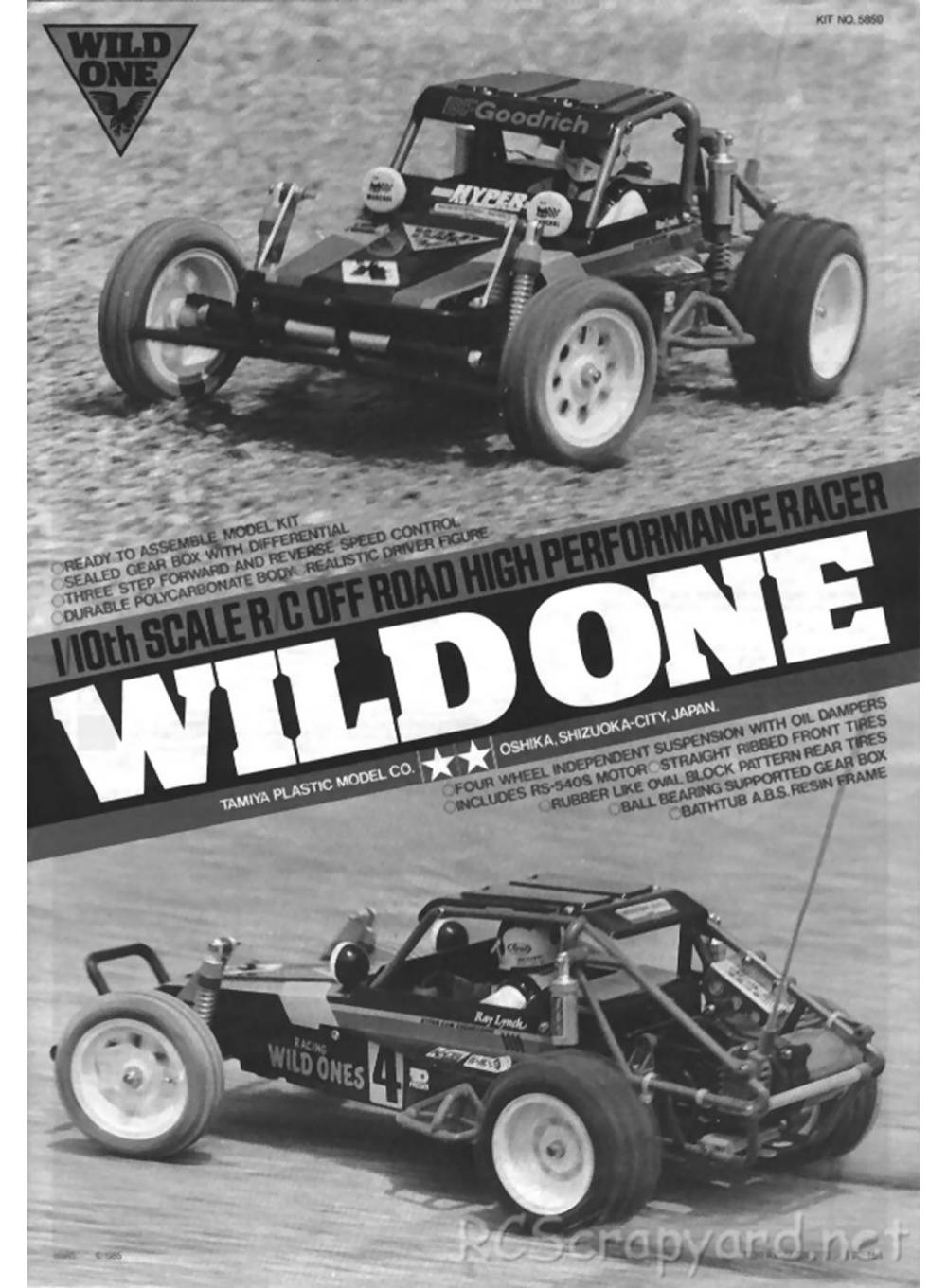 Tamiya - Wild One - 58050 - Manual