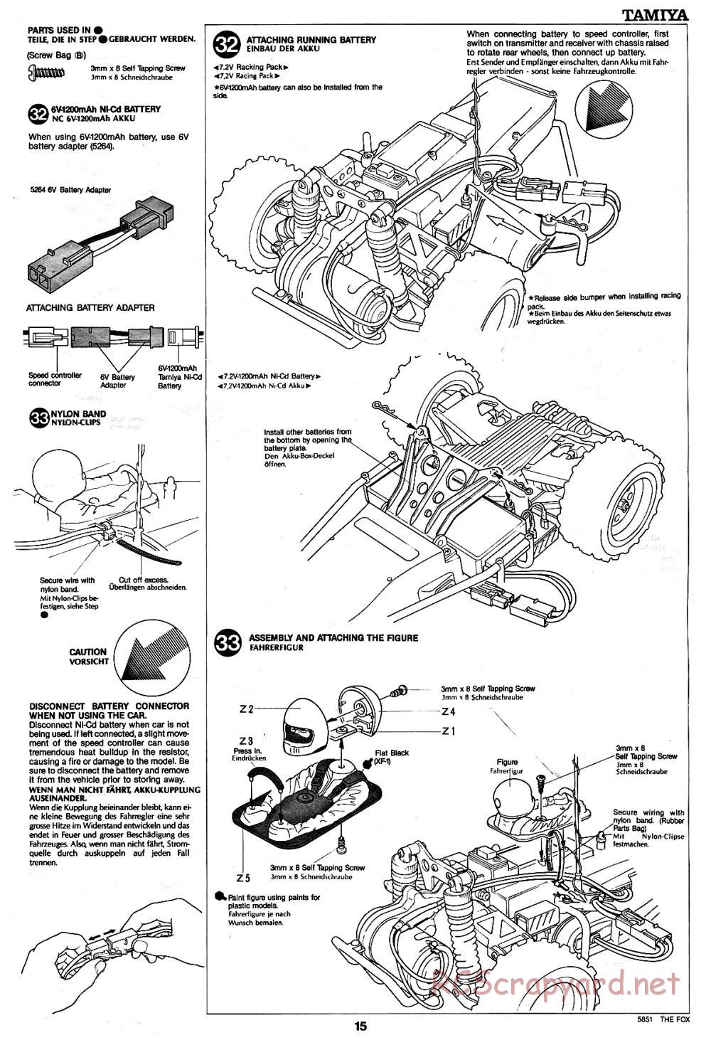 Tamiya - The Fox - 58051 - Manual - Page 15