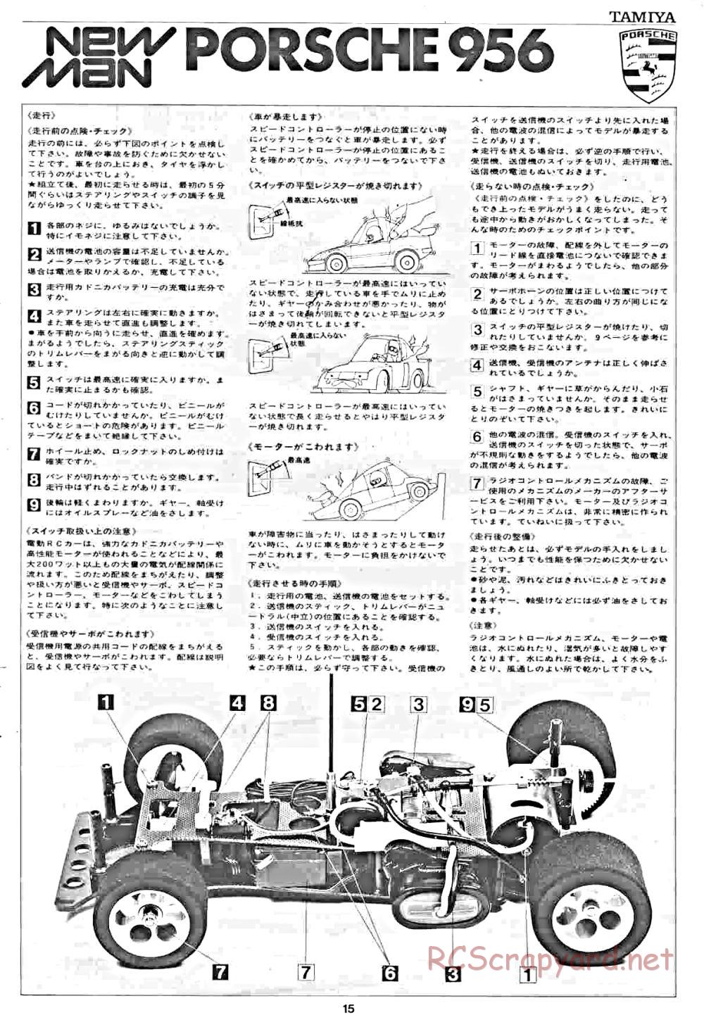 Tamiya - Newman Prsch 956 - RM MK.7 - 58052 - Manual - Page 15