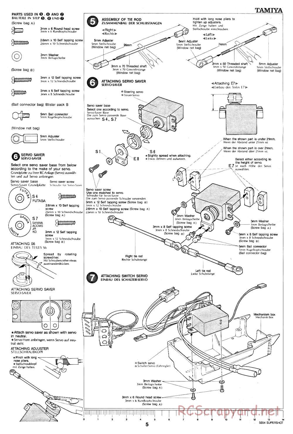Tamiya - Supershot - 58054 - Manual - Page 5