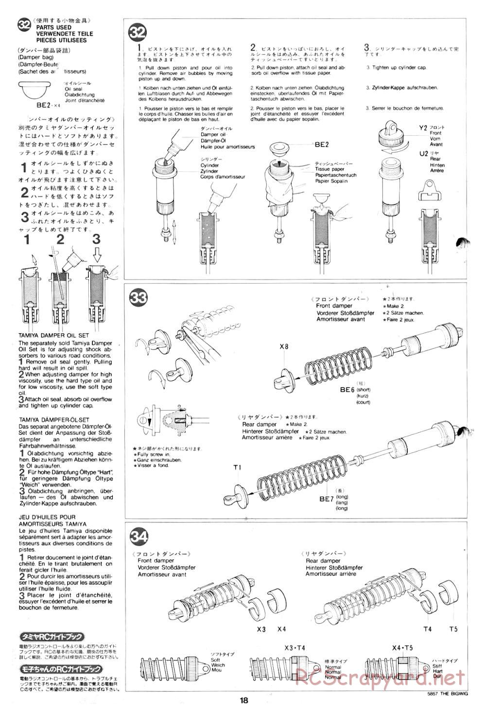 Tamiya - The Bigwig - 58057 - Manual - Page 18