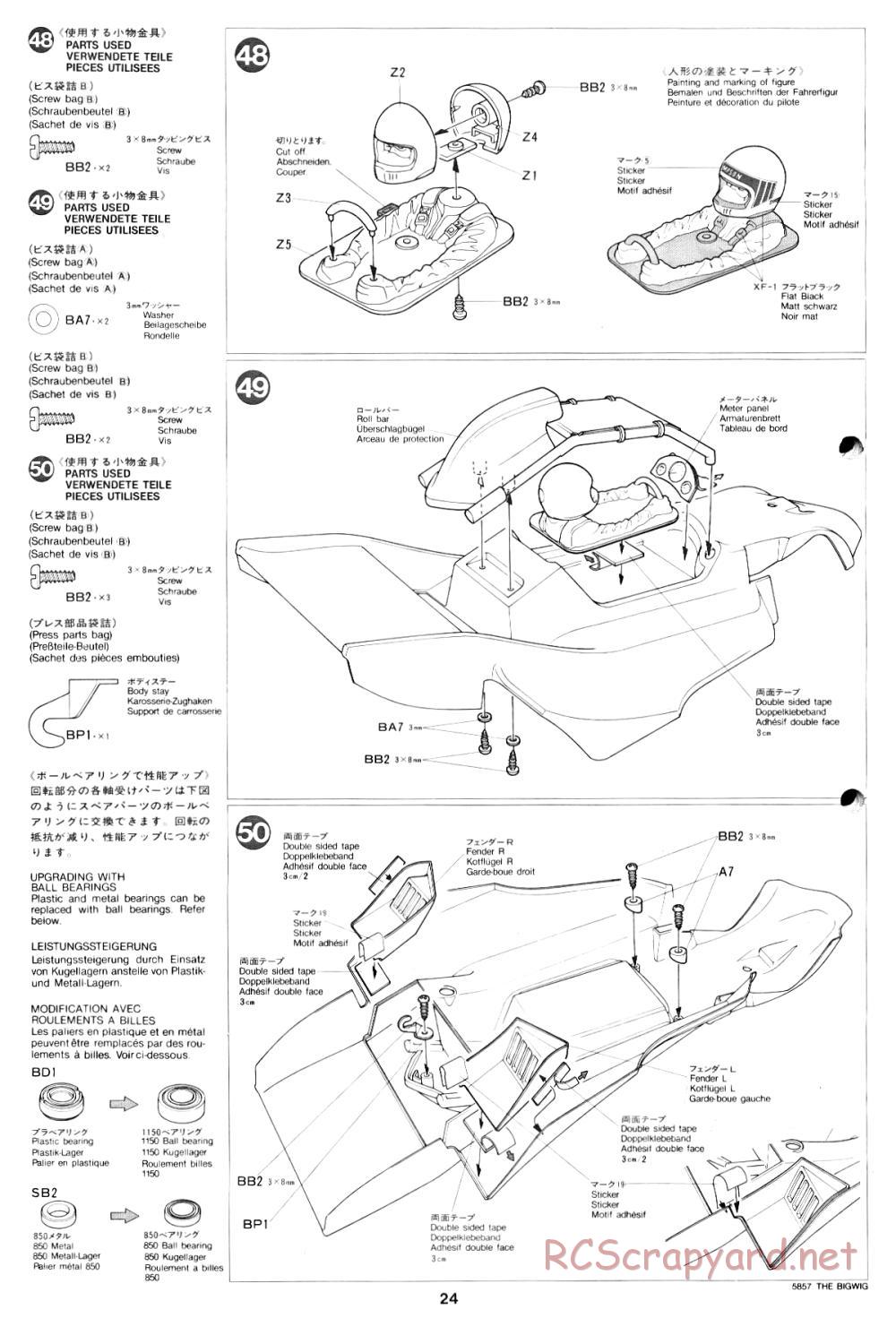 Tamiya - The Bigwig - 58057 - Manual - Page 24