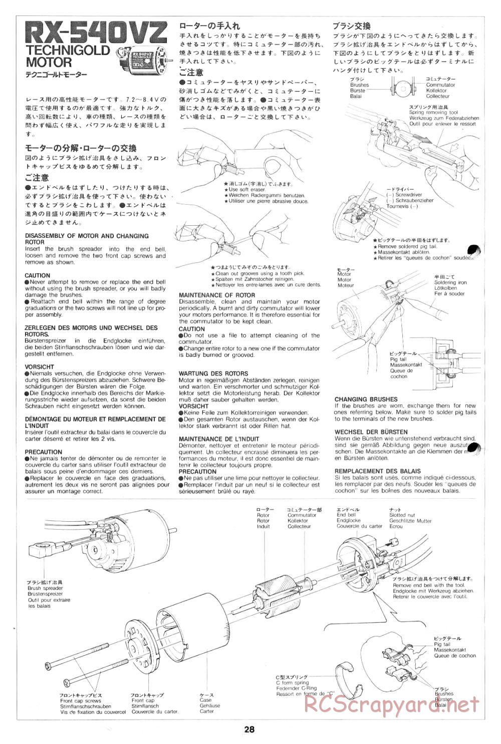 Tamiya - The Bigwig - 58057 - Manual - Page 28