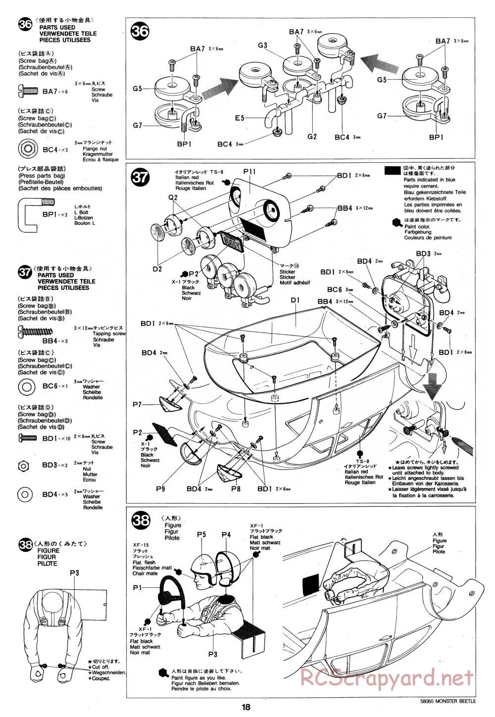 Tamiya - Monster Beetle - 58060 - Manual - Page 18
