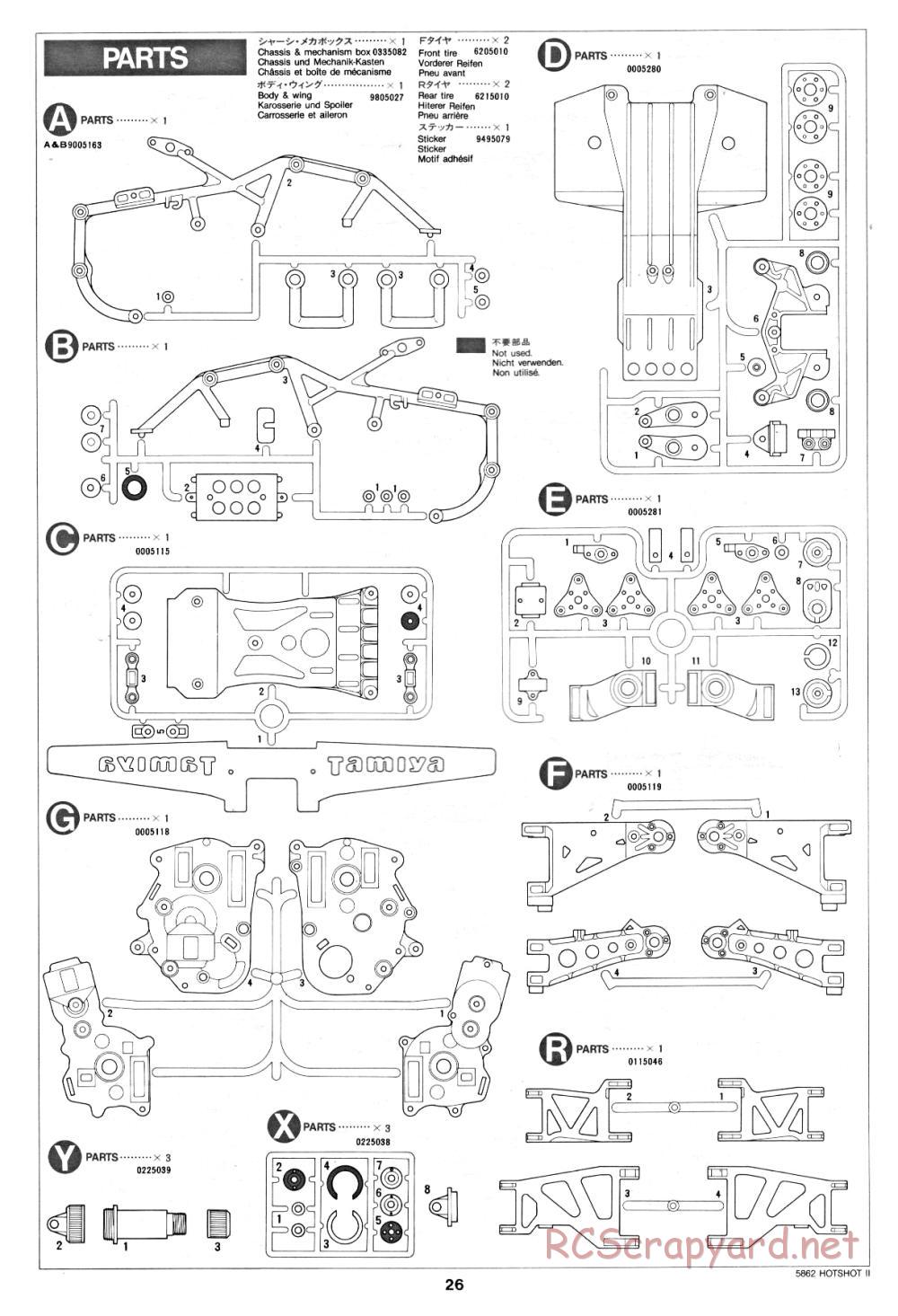 Tamiya - Hot-Shot II - 58062 - Manual - Page 26