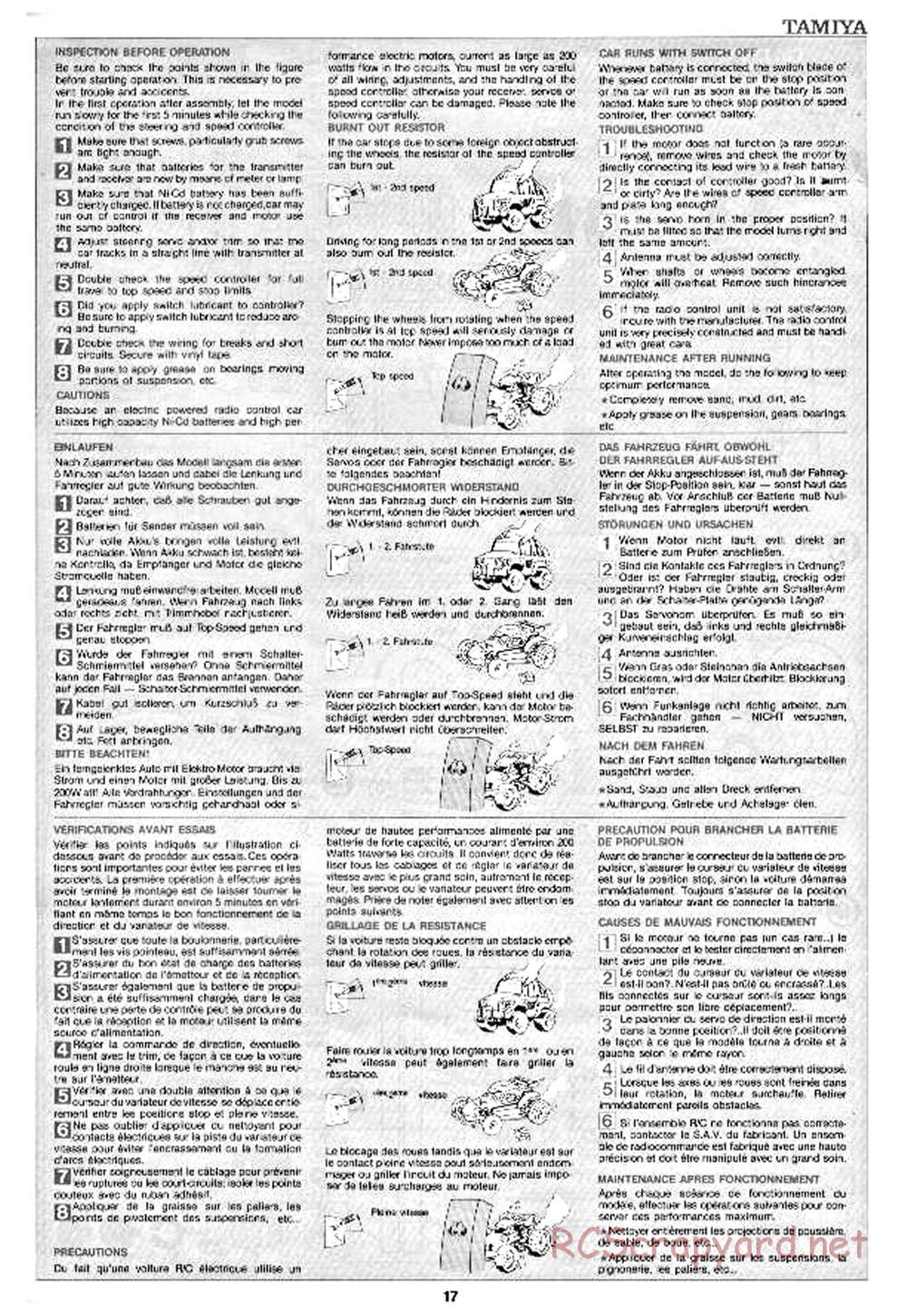 Tamiya - Lunchbox - 58063 - Manual - Page 17
