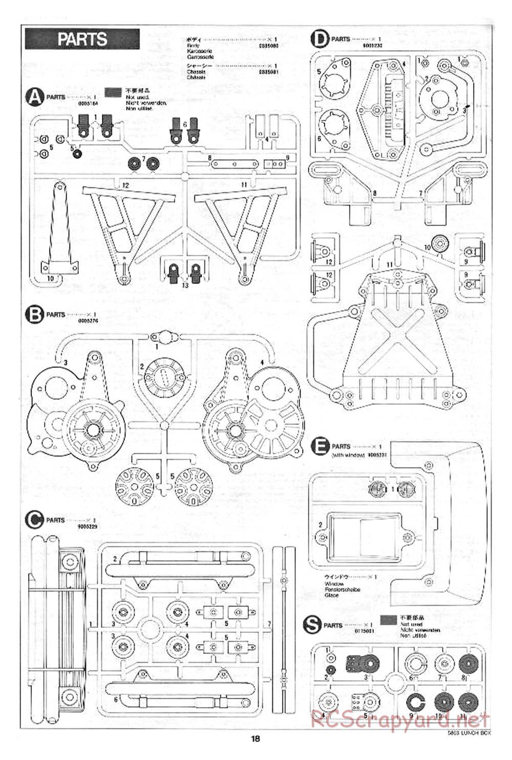 Tamiya - Lunchbox - 58063 - Manual - Page 18