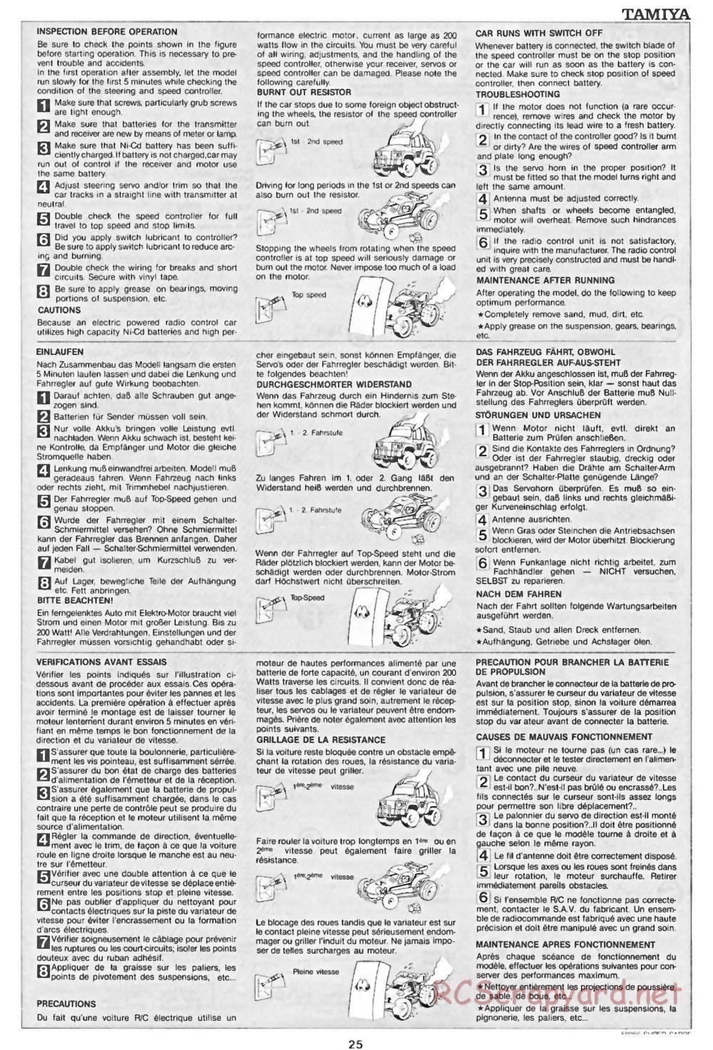 Tamiya - Super Sabre - 58066 - Manual - Page 25