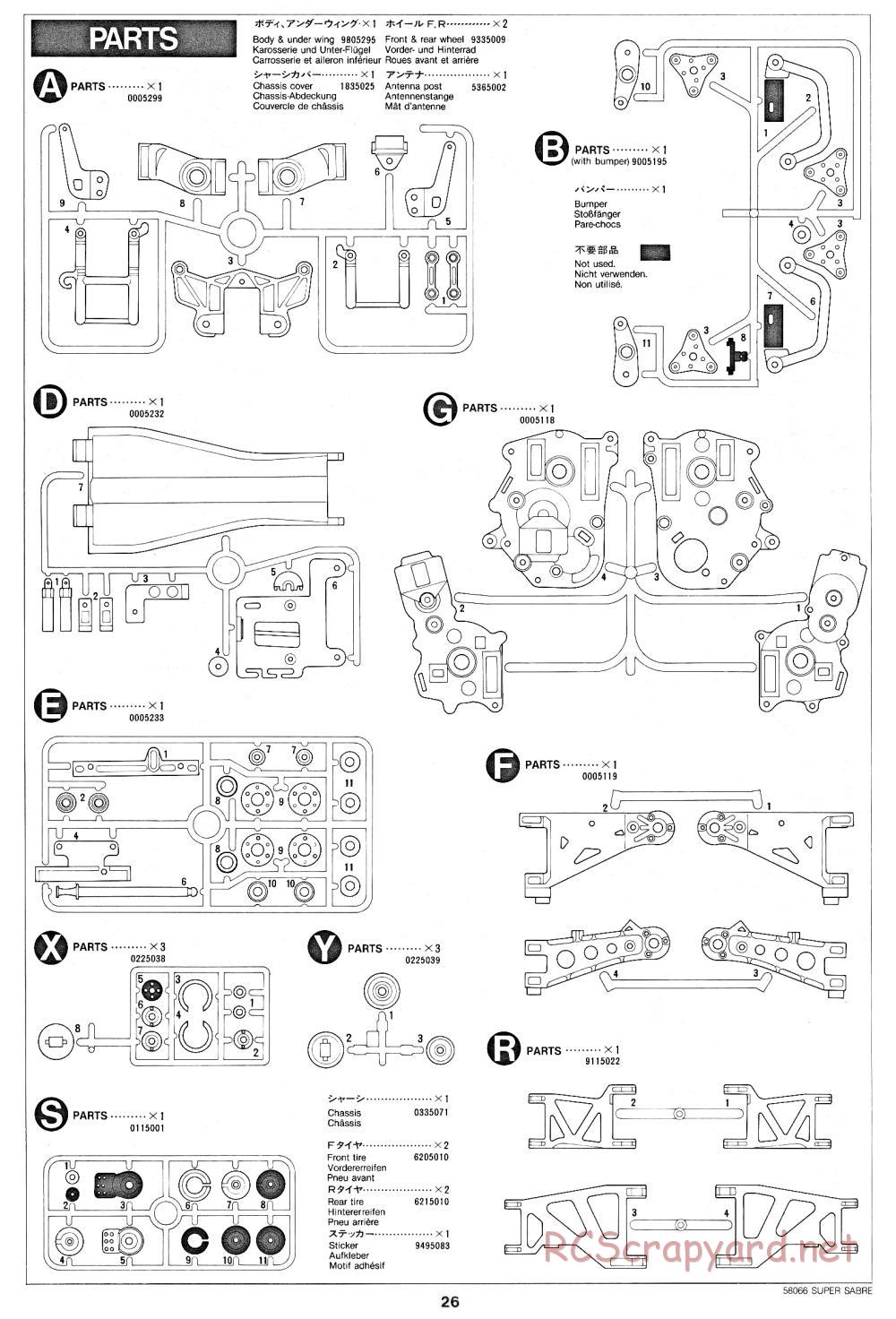 Tamiya - Super Sabre - 58066 - Manual - Page 26