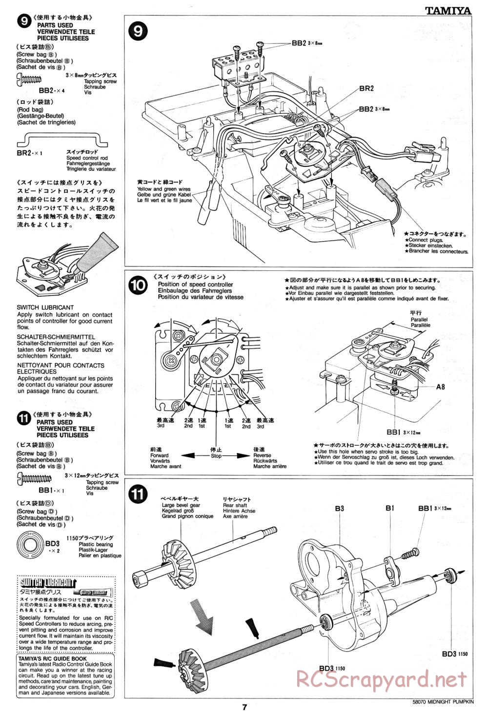 Tamiya - Midnight Pumpkin - 58070 - Manual - Page 7