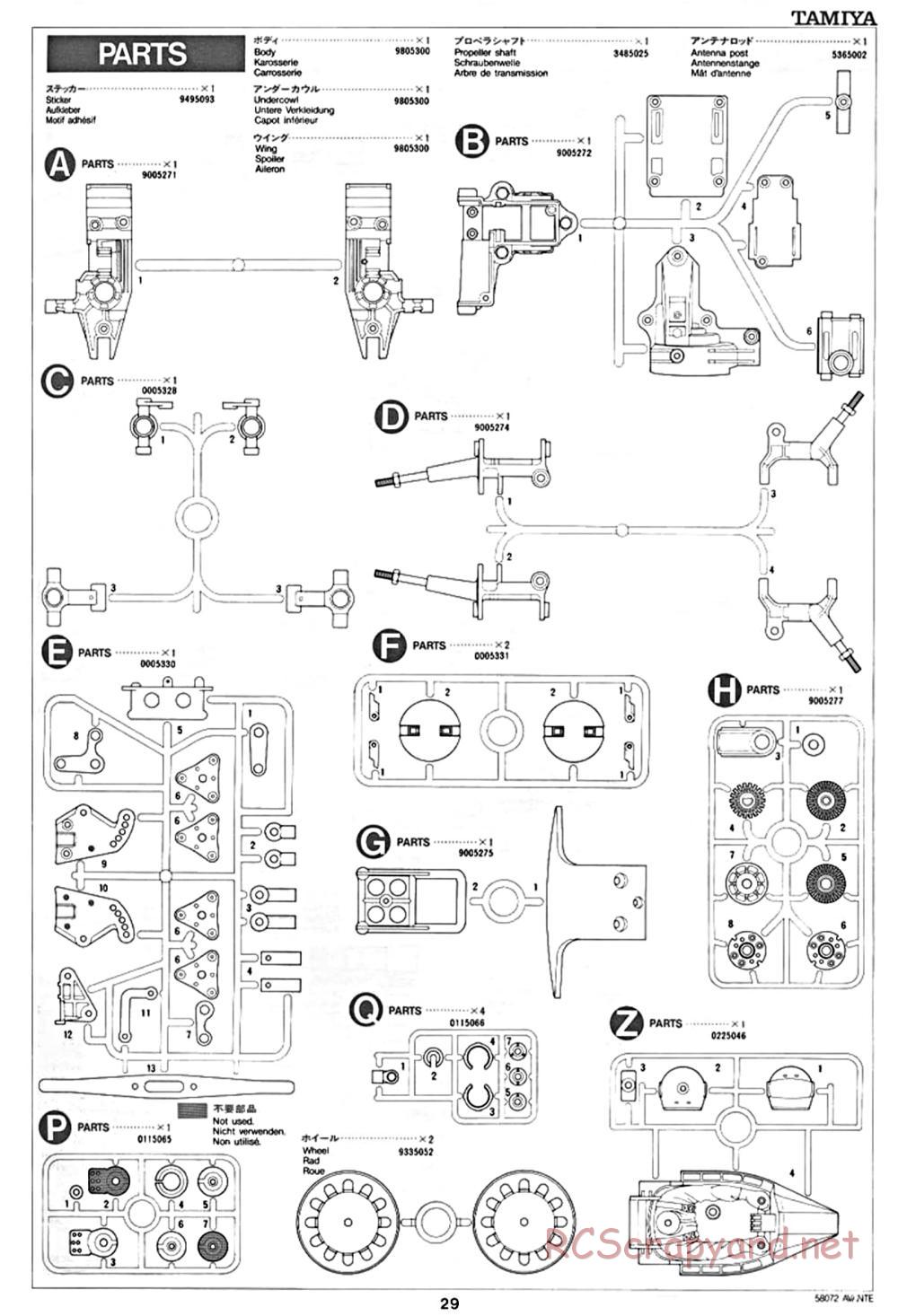 Tamiya - Avante - 58072 - Manual - Page 29