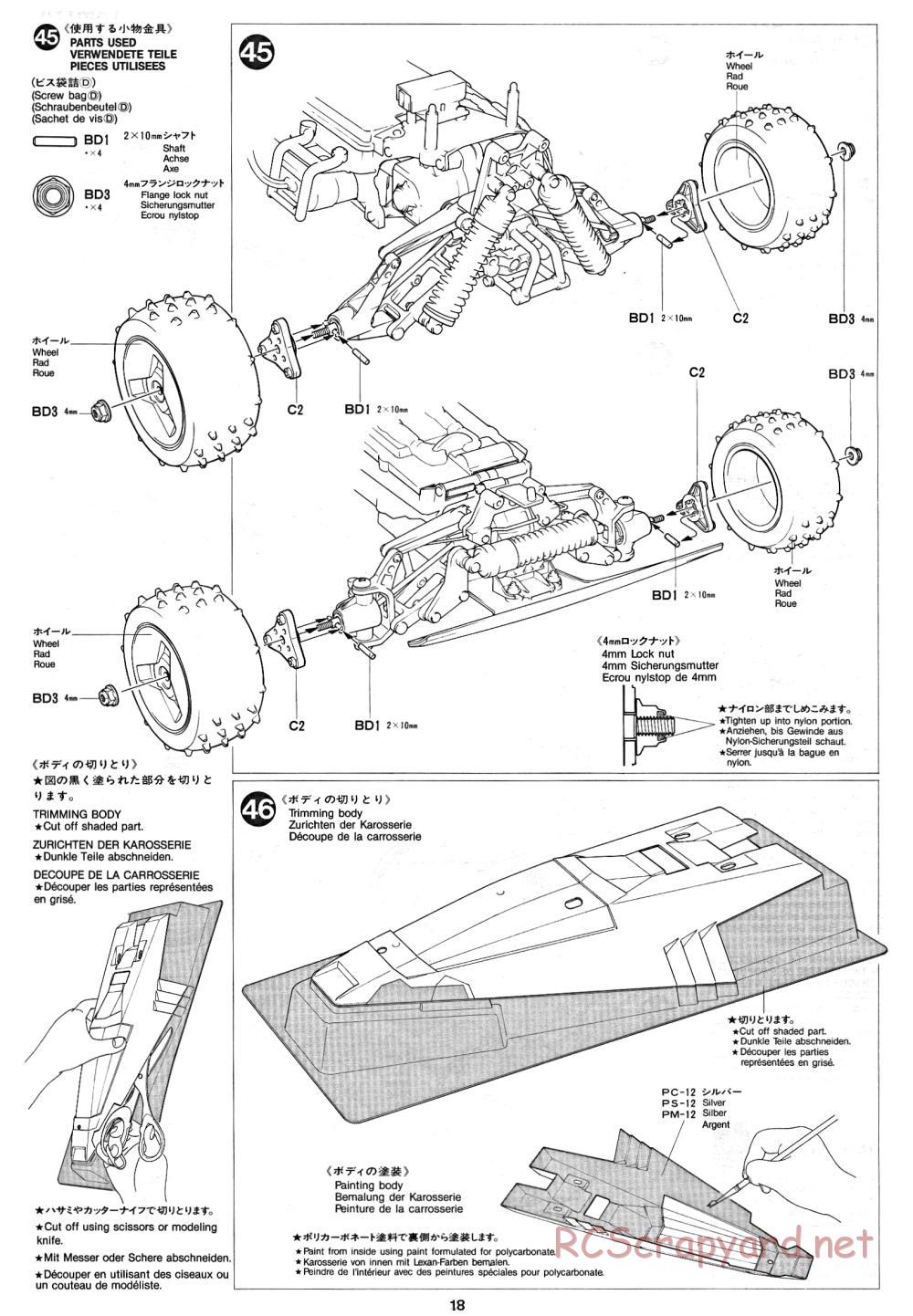 Tamiya - Thunder Dragon - 58073 - Manual - Page 18