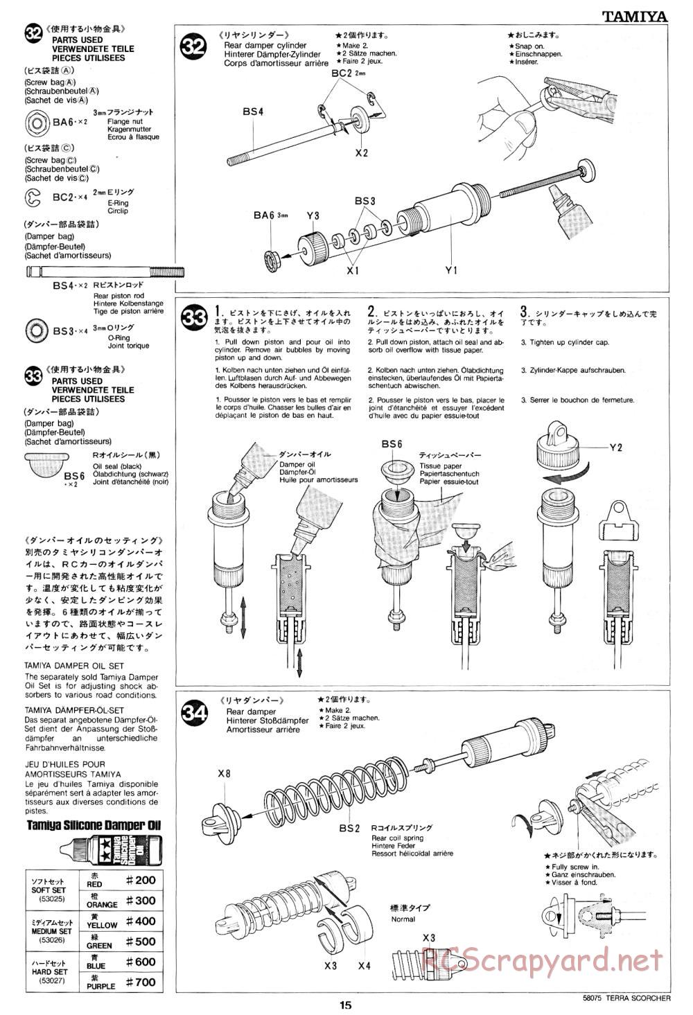 Tamiya - Terra Scorcher - 58075 - Manual - Page 15