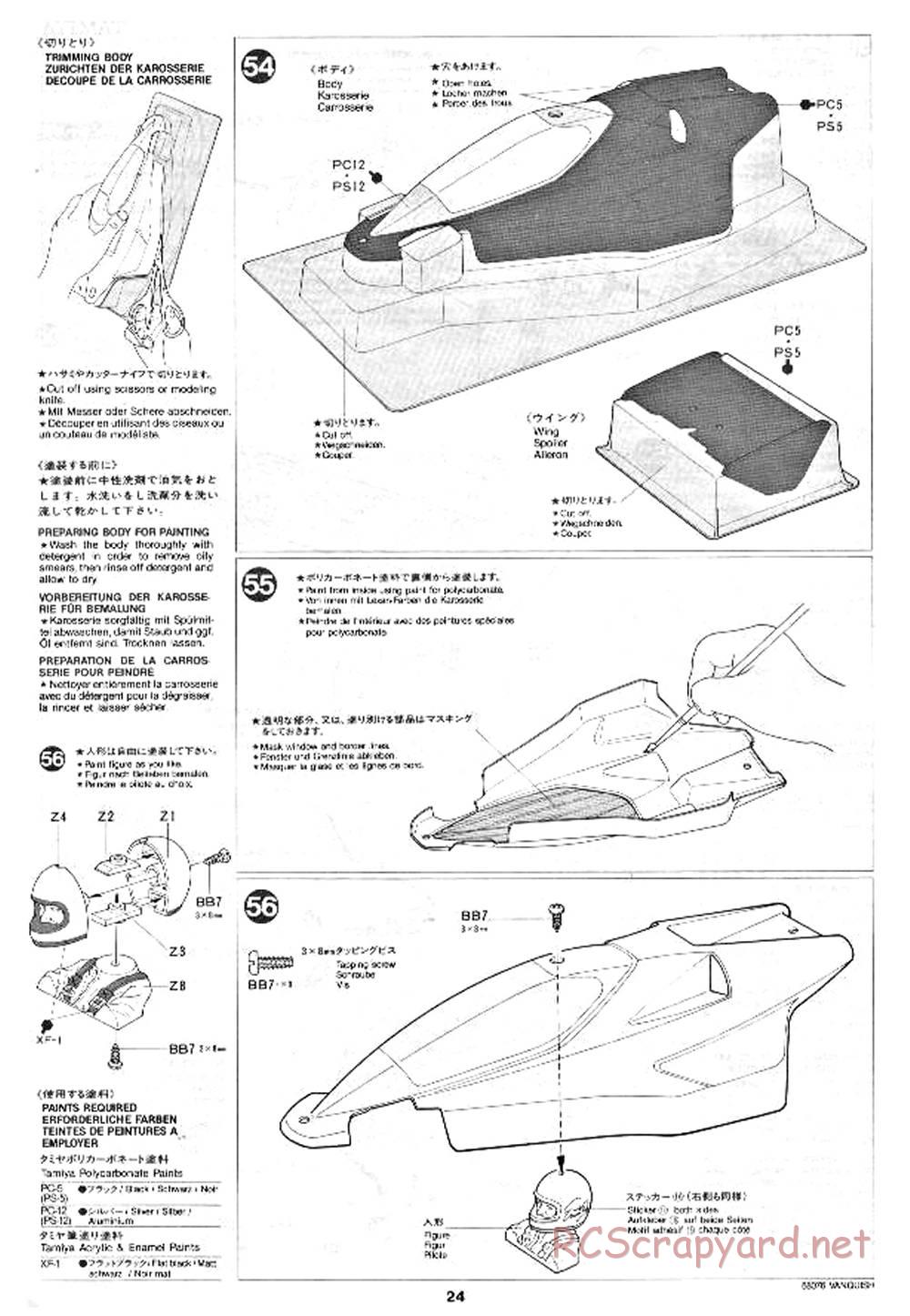 Tamiya - Vanquish - 58076 - Manual - Page 24