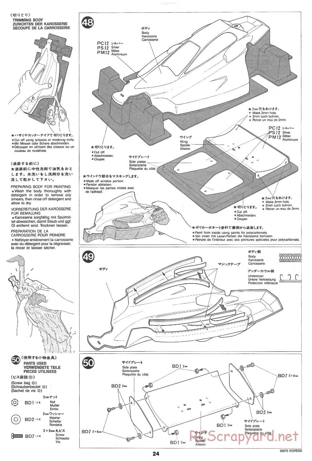 Tamiya - Egress - 58079 - Manual - Page 24