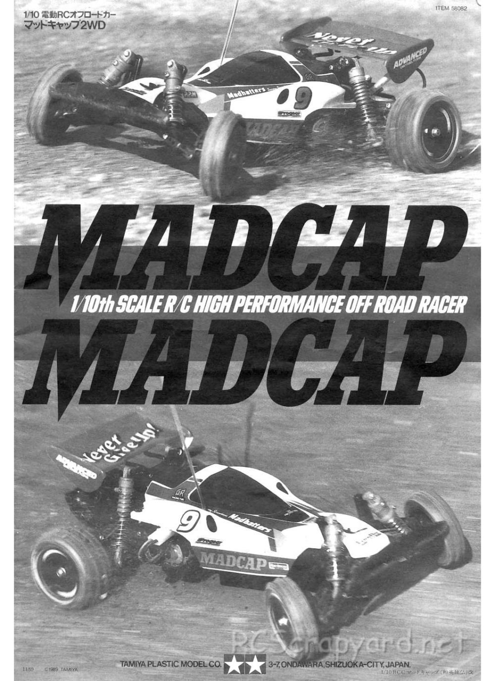 Tamiya - Madcap - 58082 - Manual