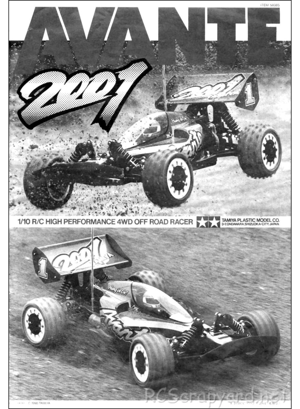 Tamiya - Avante 2001 - 58085 - Manual