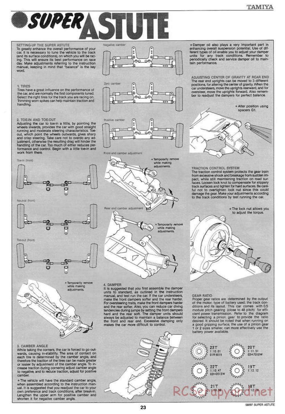 Tamiya - Super Astute - 58097 - Manual - Page 23
