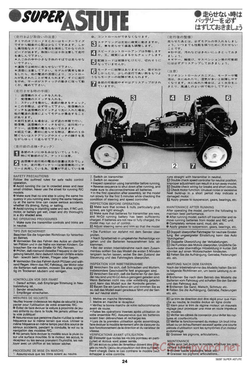 Tamiya - Super Astute - 58097 - Manual - Page 24