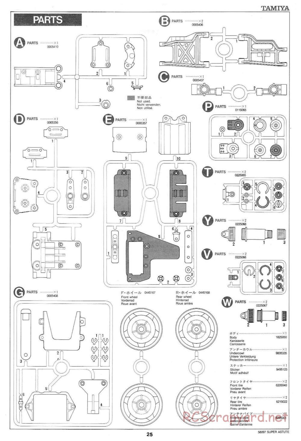 Tamiya - Super Astute - 58097 - Manual - Page 25