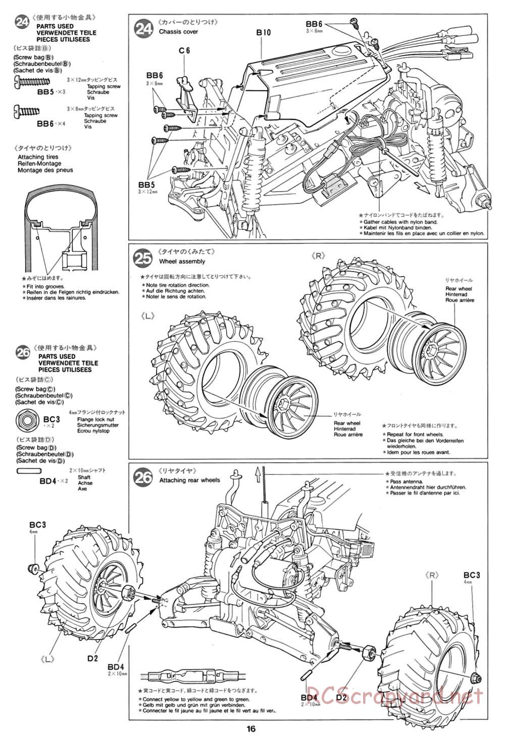 Tamiya - Bush Devil Chassis - Manual - Page 16