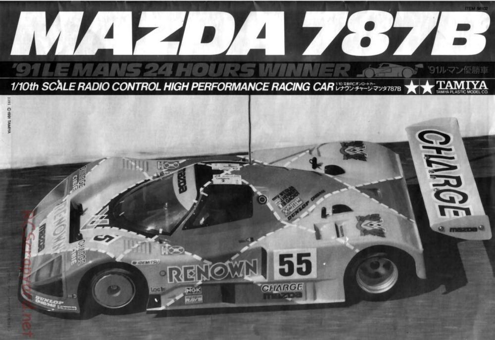 Tamiya - Mazda 787B - Group-C Chassis - Manual - Page 1