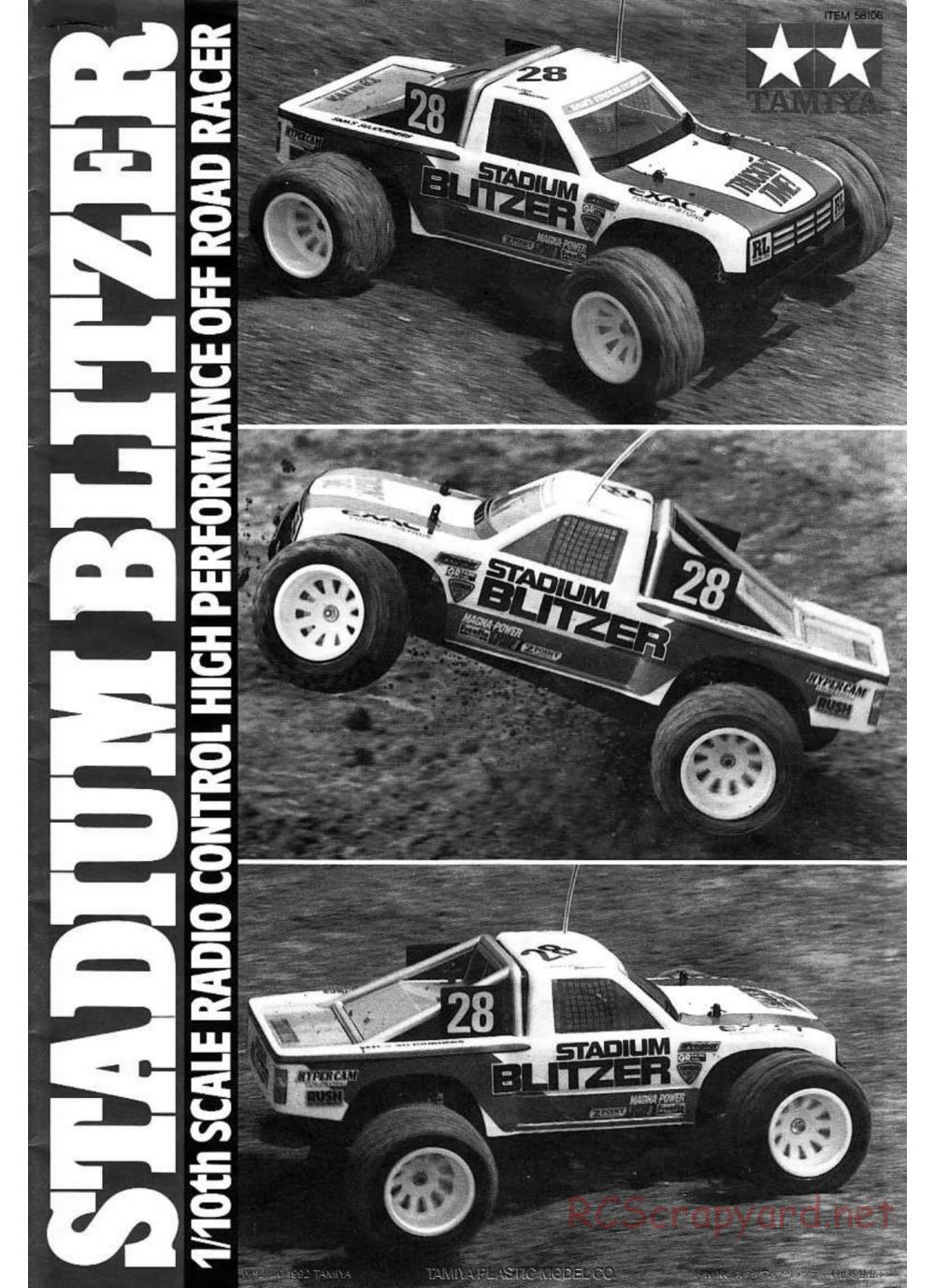 Tamiya - Stadium Blitzer Chassis - Manual - Page 1