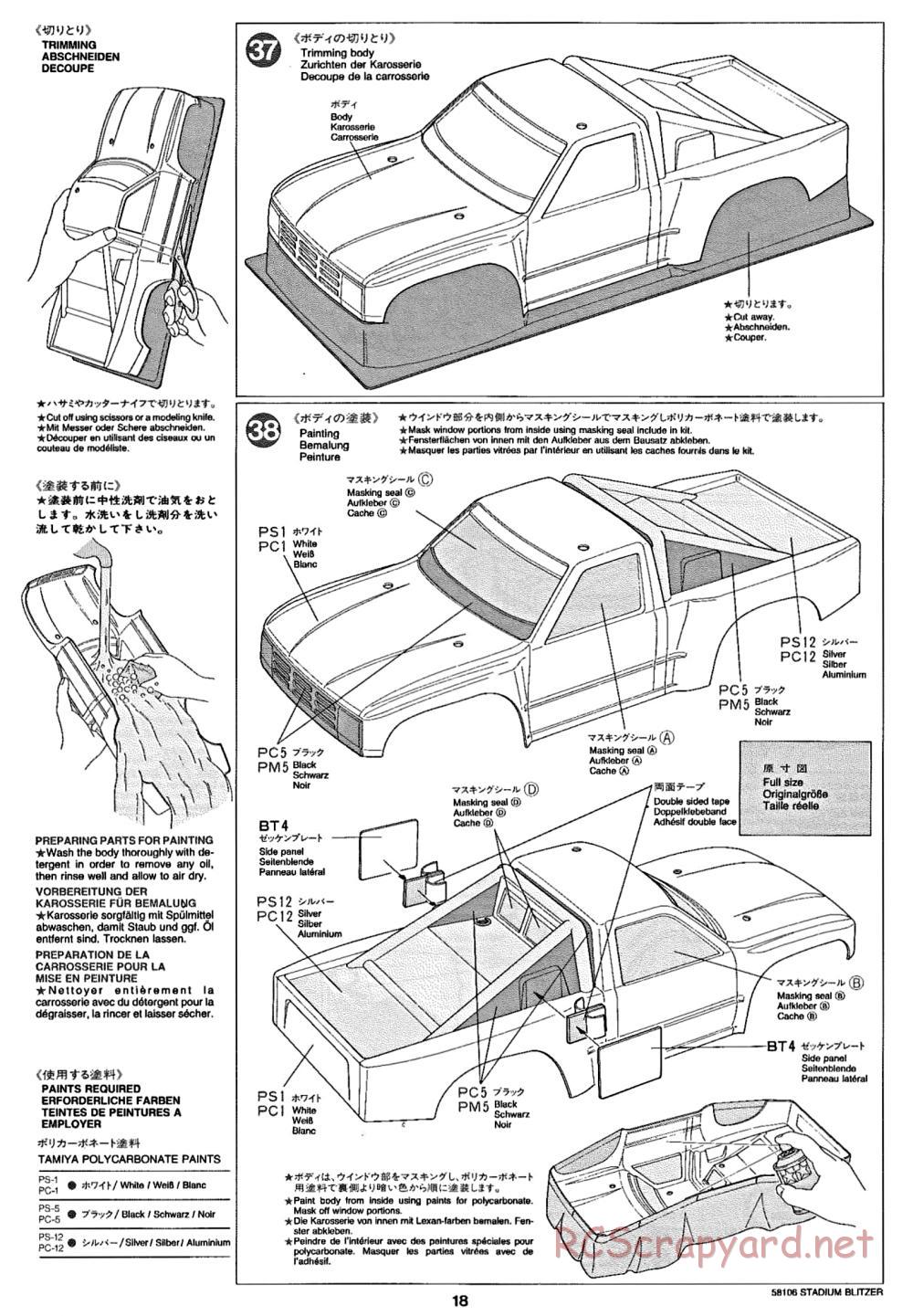 Tamiya - Stadium Blitzer Chassis - Manual - Page 18