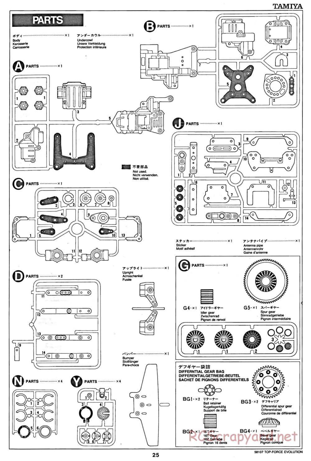 Tamiya - Top Force Evolution Chassis - Manual - Page 25