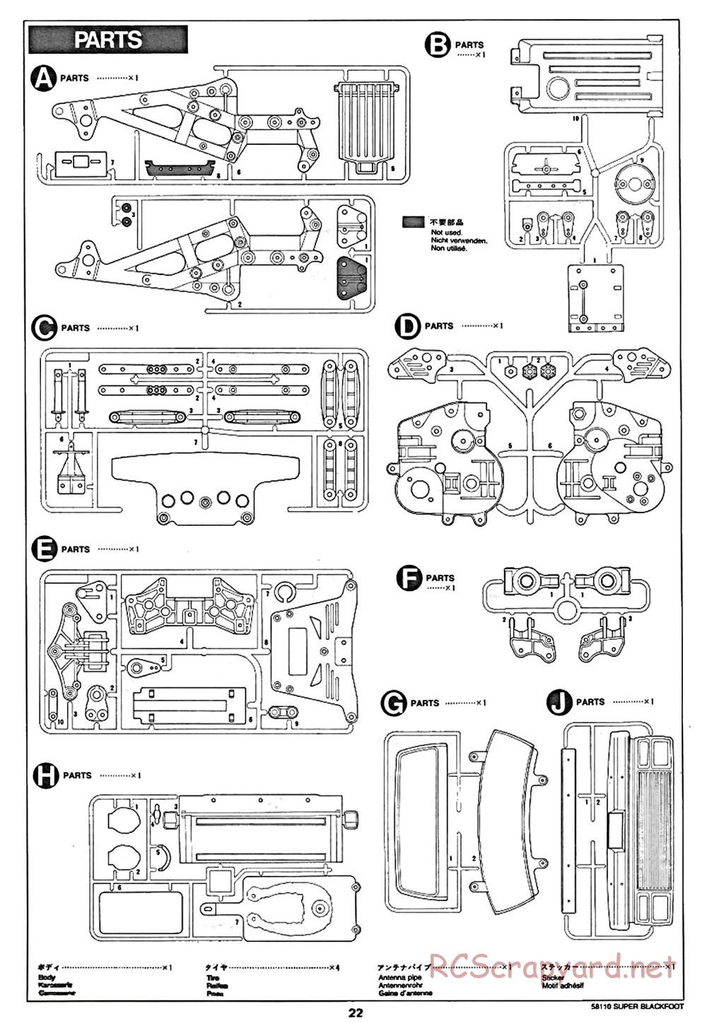 Tamiya - Super Blackfoot Chassis - Manual - Page 22