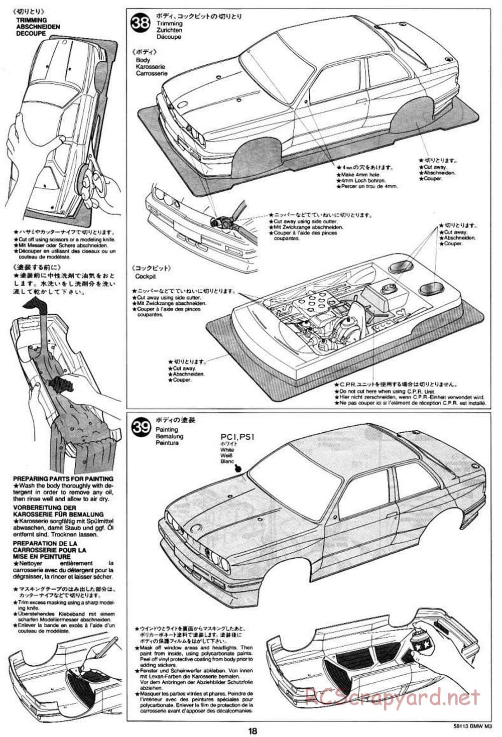 Tamiya - Schnitzer BMW M3 Sport Evo - TA-01 Chassis - Manual - Page 18