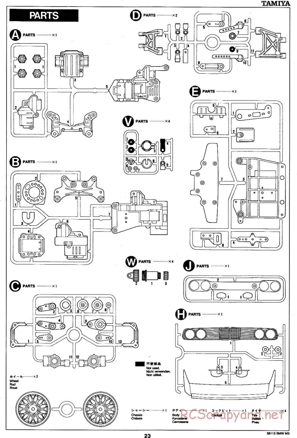 Tamiya - Schnitzer BMW M3 Sport Evo - TA-01 Chassis - Manual - Page 23