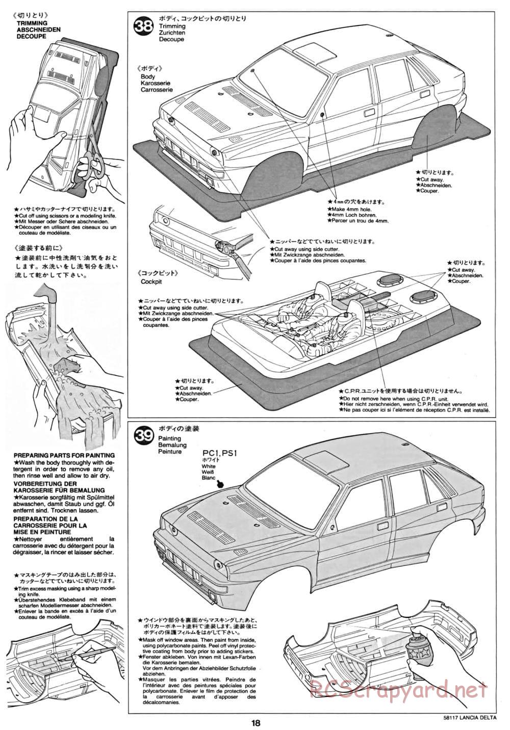 Tamiya - Lancia Delta HF Integrale - TA-01 Chassis - Manual - Page 18