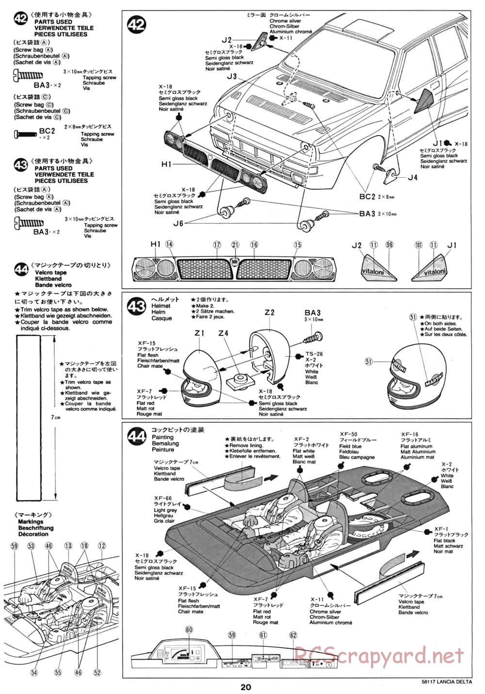 Tamiya - Lancia Delta HF Integrale - TA-01 Chassis - Manual - Page 21