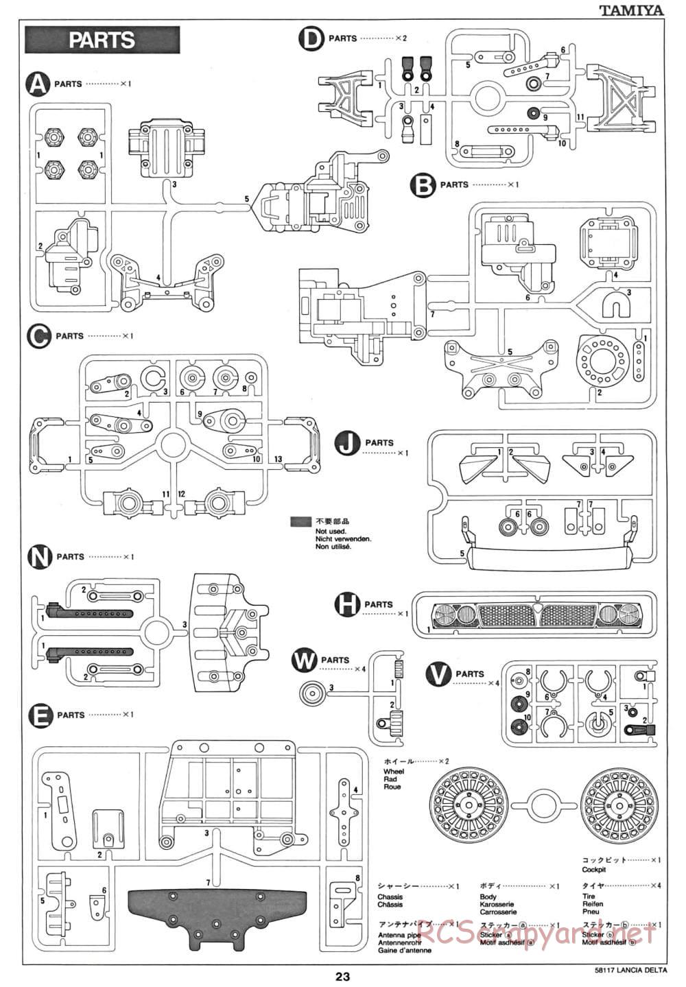 Tamiya - Lancia Delta HF Integrale - TA-01 Chassis - Manual - Page 24