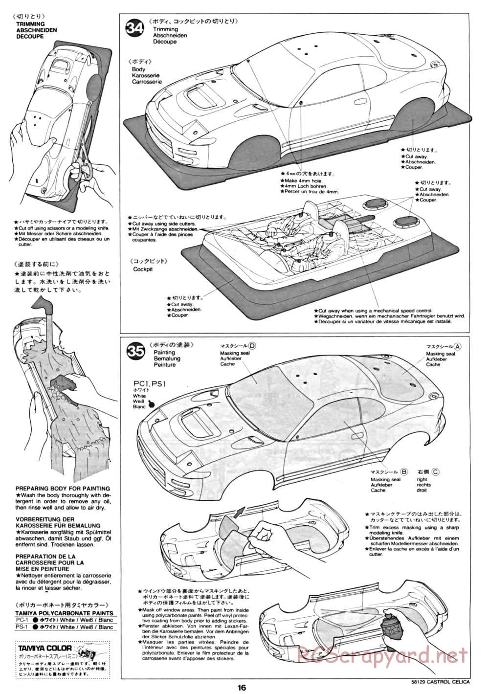 Tamiya - Castrol Celica 93 Monte-Carlo - TA-02 Chassis - Manual - Page 16