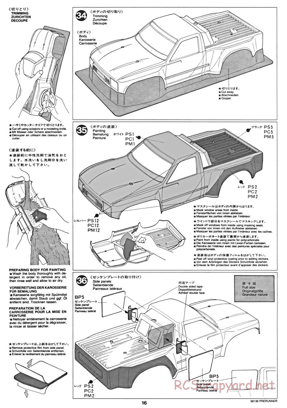 Tamiya - Toyota Prerunner Chassis - Manual - Page 16