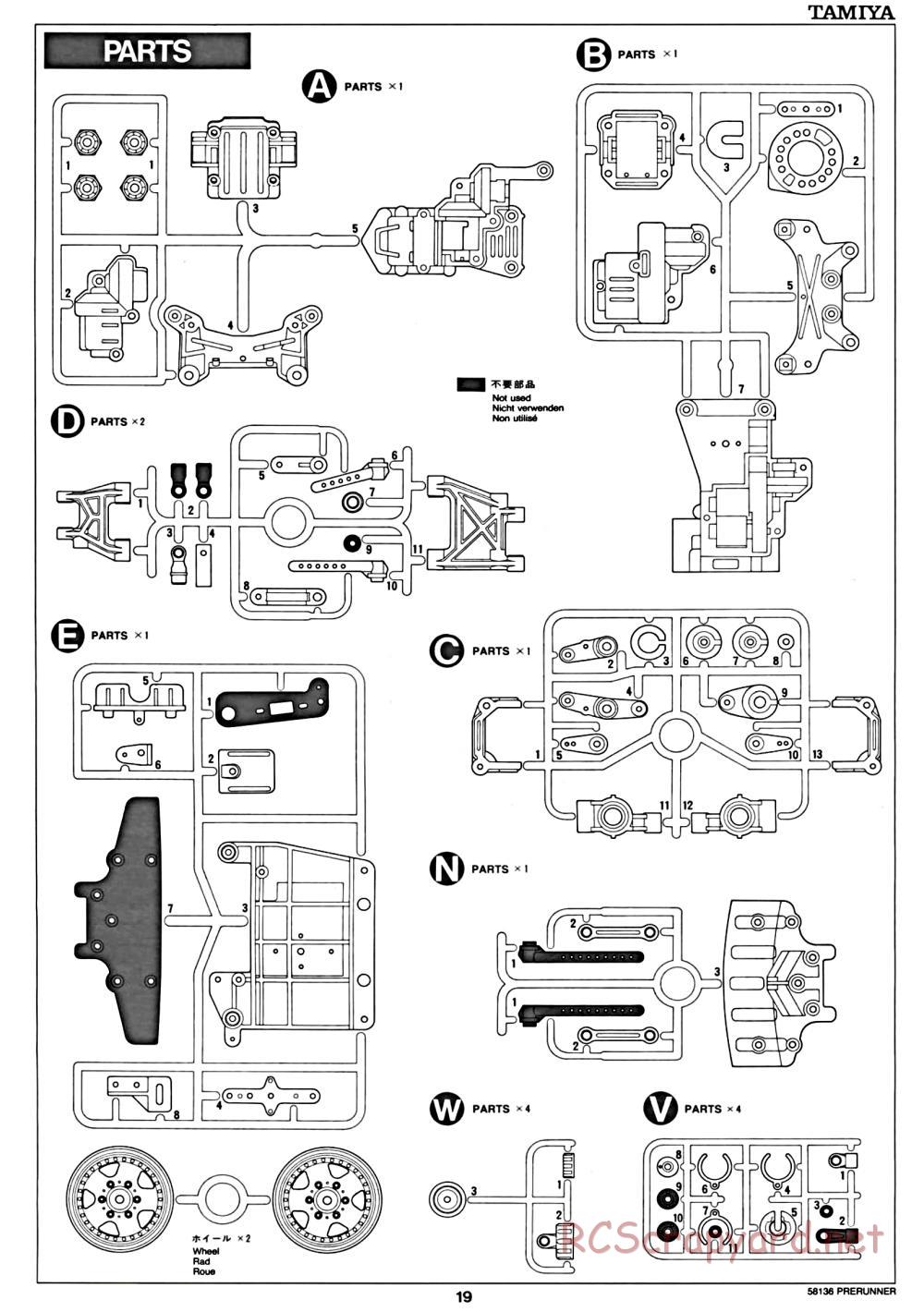 Tamiya - Toyota Prerunner Chassis - Manual - Page 19