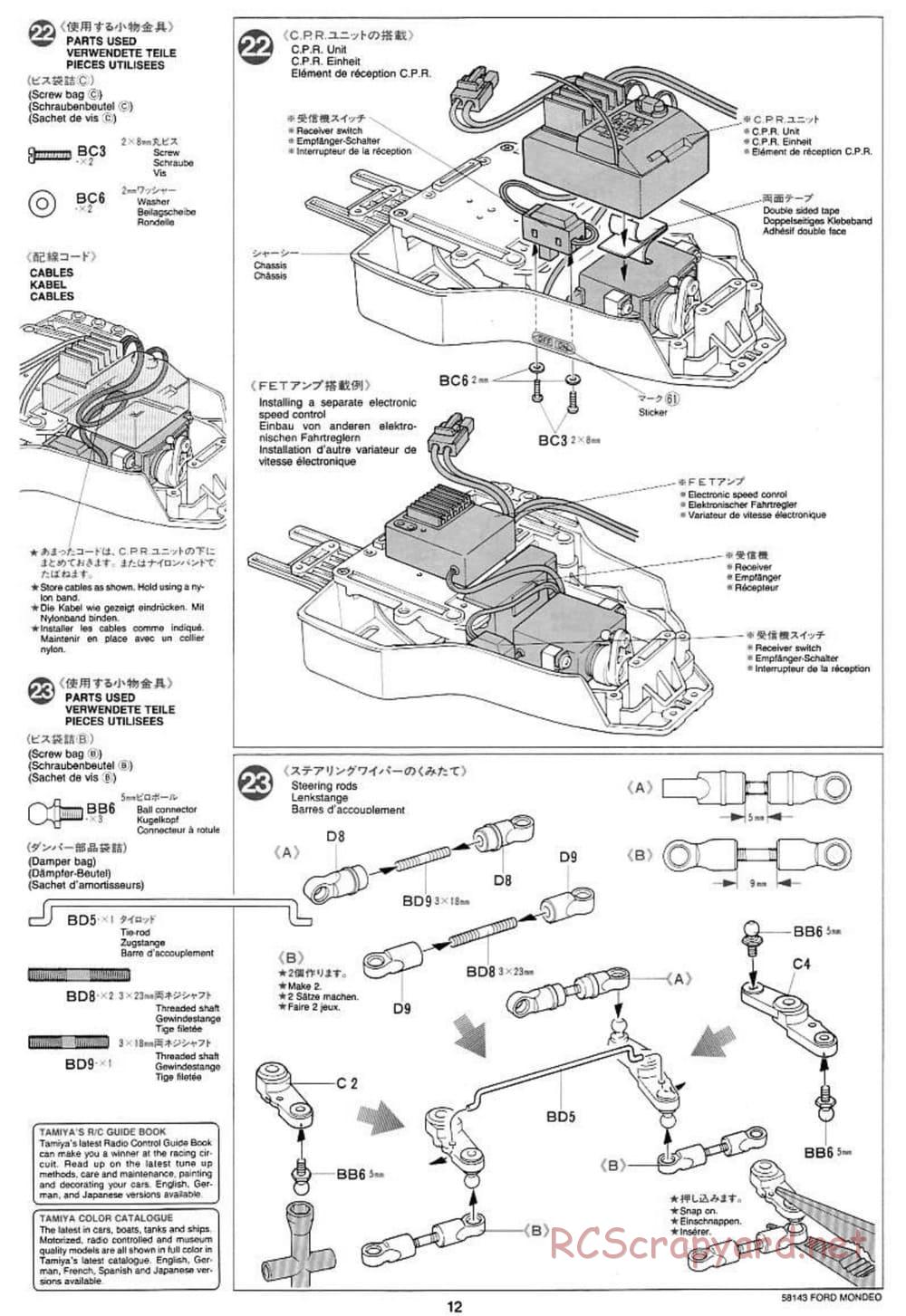 Tamiya - Ford Mondeo BTCC - FF-01 Chassis - Manual - Page 12