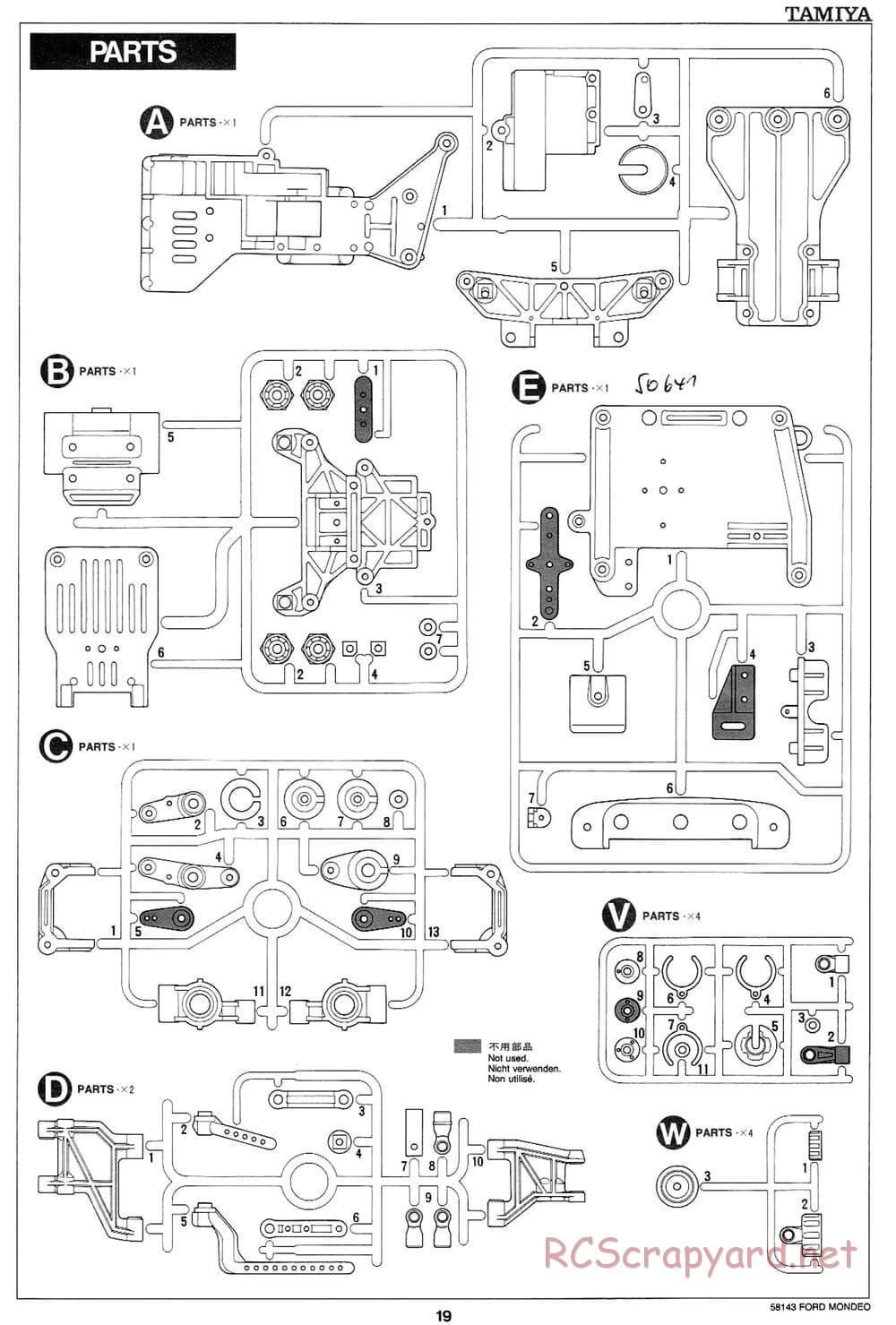 Tamiya - Ford Mondeo BTCC - FF-01 Chassis - Manual - Page 20
