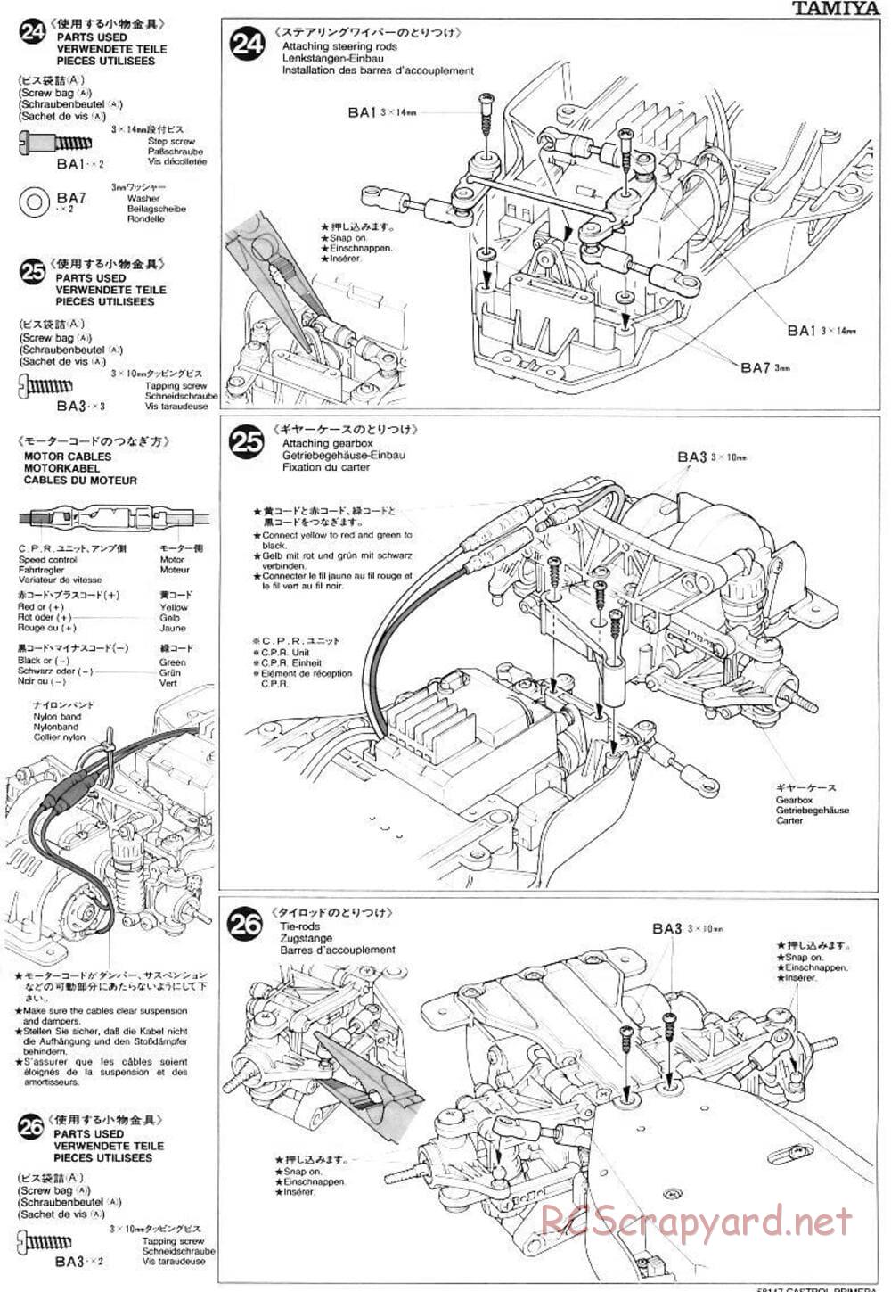 Tamiya - Castrol Nissan Primera JTCC - FF-01 Chassis - Manual - Page 13