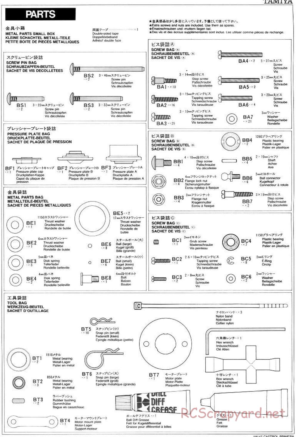 Tamiya - Castrol Nissan Primera JTCC - FF-01 Chassis - Manual - Page 23