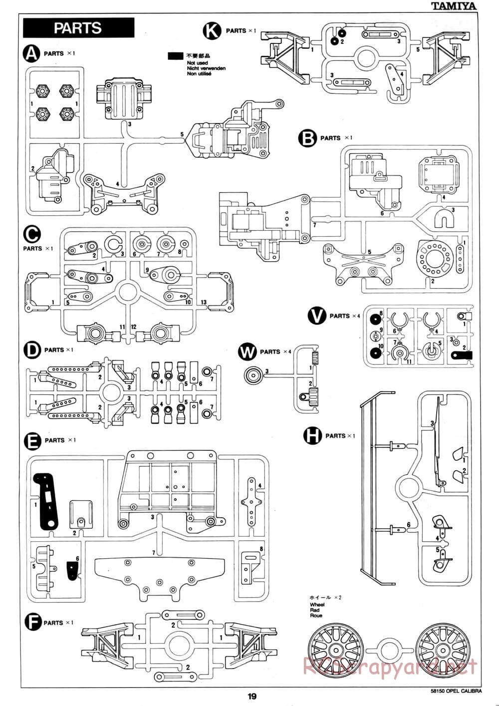 Tamiya - Opel Calibra V6 DTM - TA-02 Chassis - Manual - Page 20