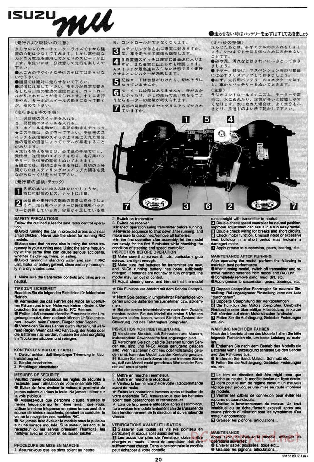 Tamiya - Isuzu Mu - CC-01 Chassis - Manual - Page 20
